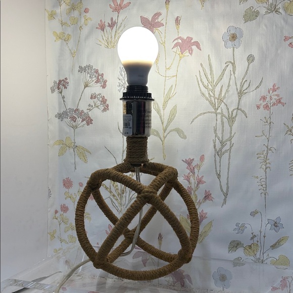 Pottery Barn Twine Orb Table Lamp